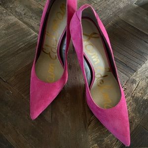 Sam Edelman Pink Suede Heels